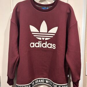 Adidas Women's Burgundy Sweatshirt